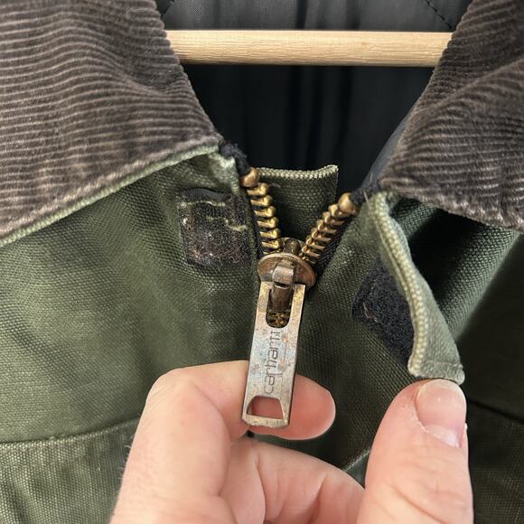 Vintage Carhartt Quilted Artic Duck Jacket “Green” CQ184 - Picture 13 of 13